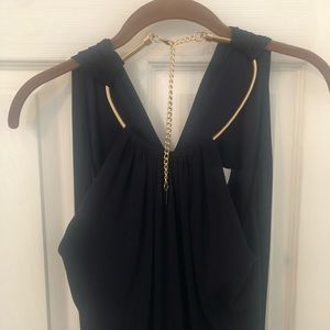 Navy blue mini dress